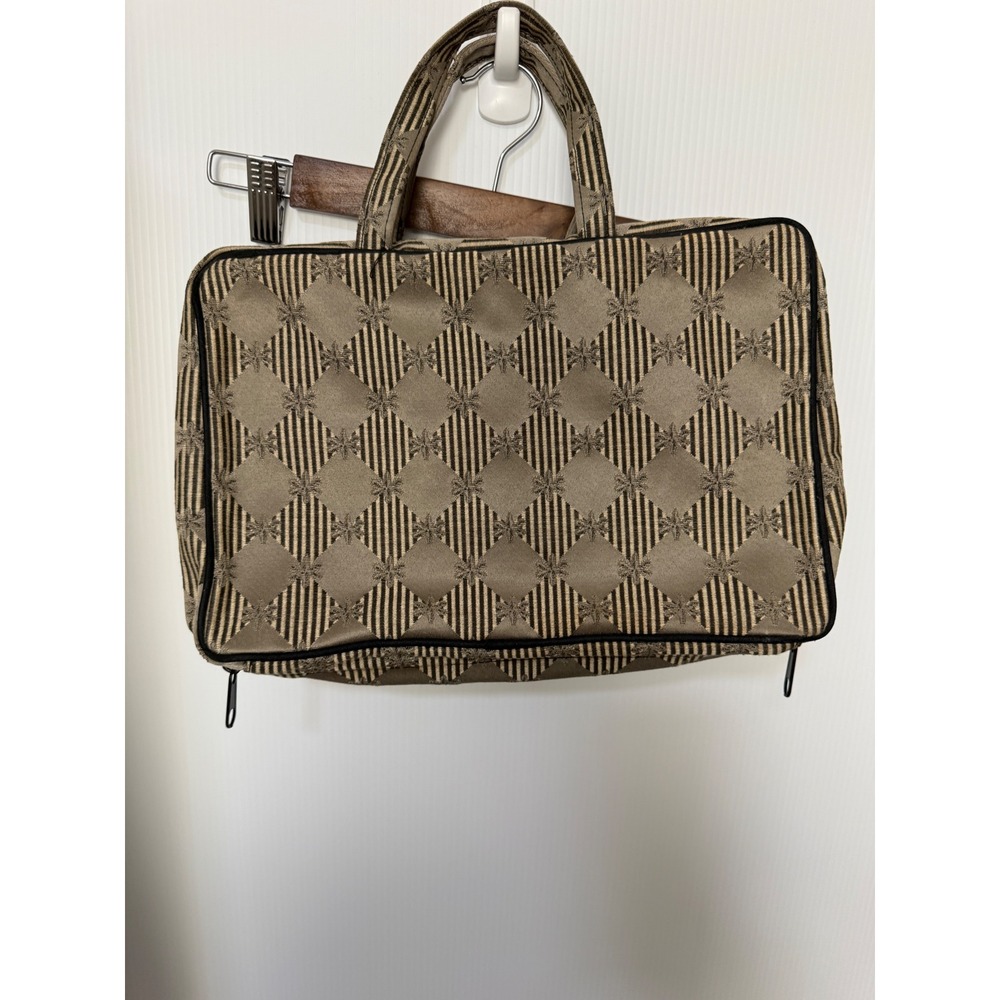 Vintage Tapestry Geometric Diamond Travel Toiletry Bag Makeup Organizer Case